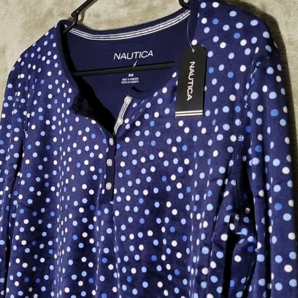 💥Brand New!💥 Nautica Women's Long-sleeve Pajama Top - SIZE M - Picture 2 of 7